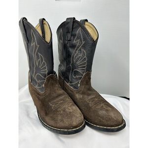 Masterson Boot Youth Boots Size 2.5 Cowboy Suede Western RB2003C Kids Farm Barn